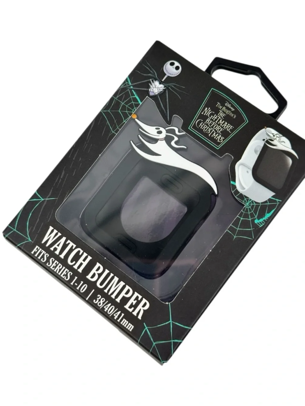 Disney Nightmare Before Christmas Jack Skellington Watch Black White Bumper NWT